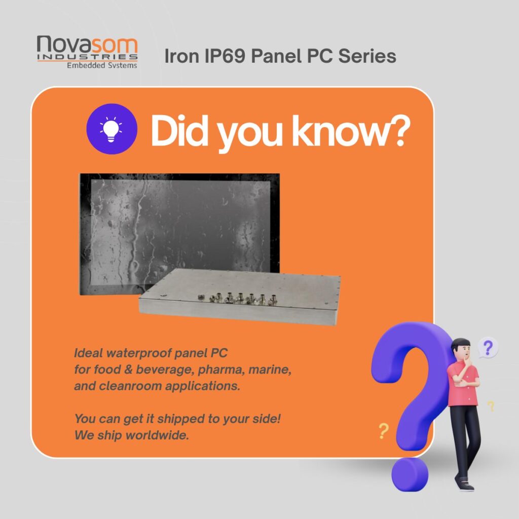 Novasom’s Antibacterial-Corrosion resistant Panel PC Series