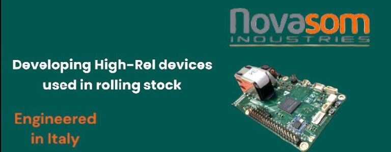 Electronics used in rolling stock in line with the EN50155. Novasom industries starting point for developing